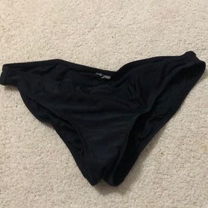 WORN ONCE xhilaration black ruched bikini bottom